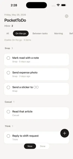 PocketToDo - Simple Tasks screenshot 1