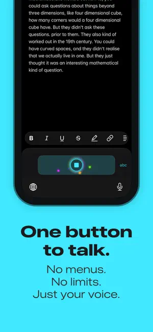 Sparkle: AI Dictation Keyboard screenshot 1