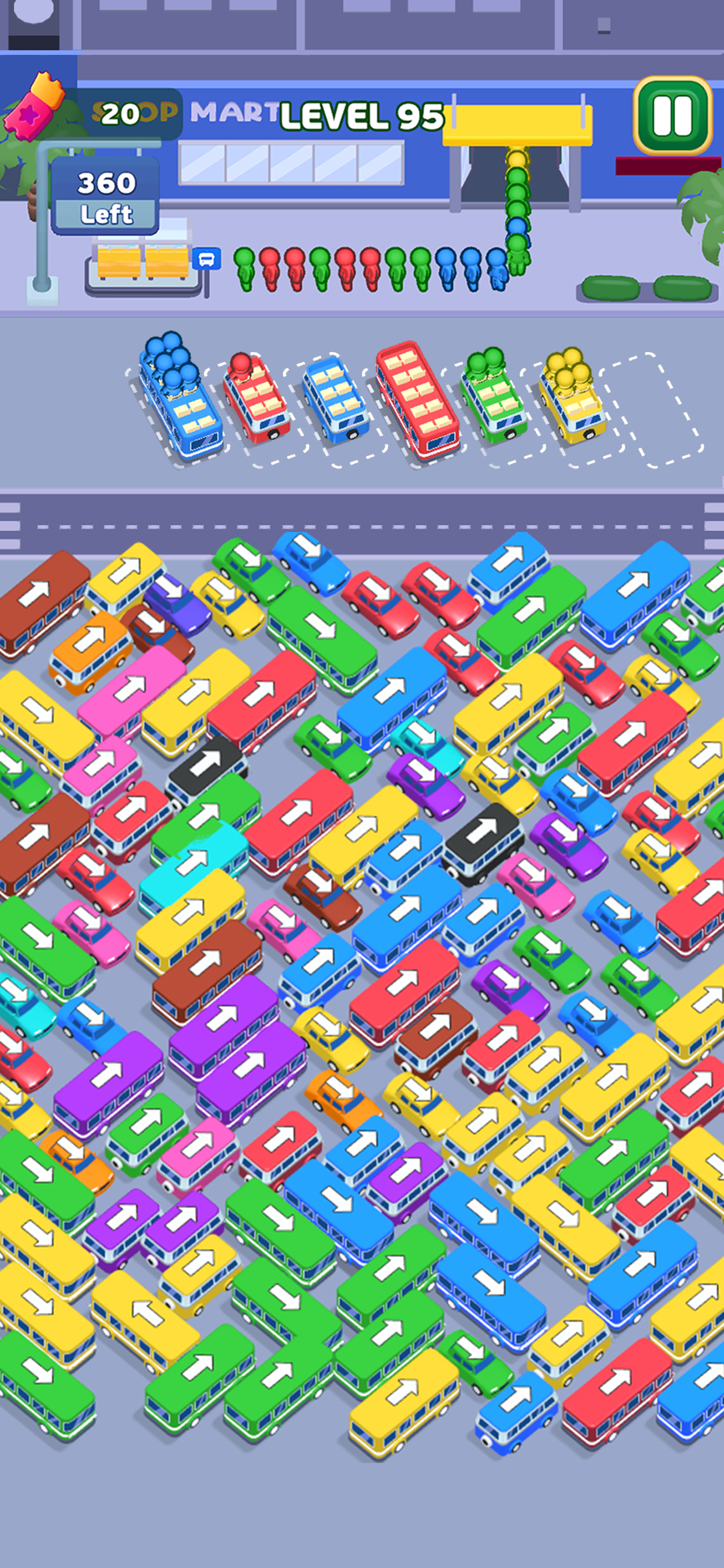 Bus Escape: Traffic Jam
