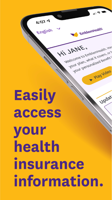 Screenshot 1 of myEmblemHealth App