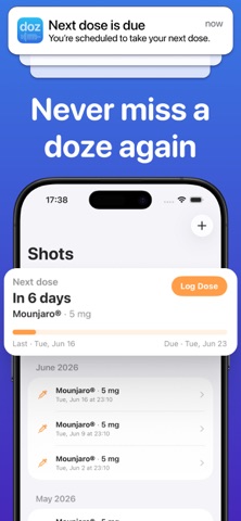 doz: GLP-1 Shot & Pill Tracker Screenshot 5 of 9