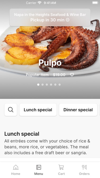 Napa in the Heights Seafood