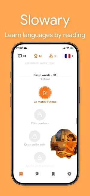 Slowary - Learn by Reading screenshot 1