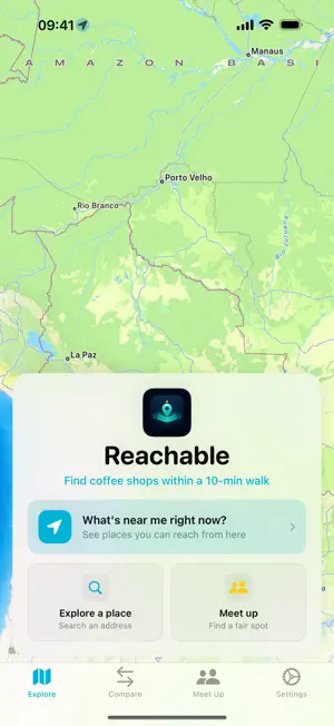 Reachable - Travel Time Map screenshot 1