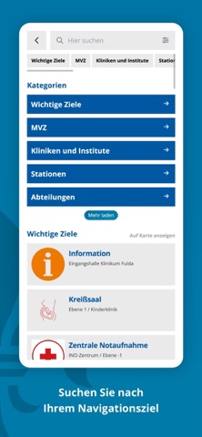 Klinikum Fulda App iPhone screenshot