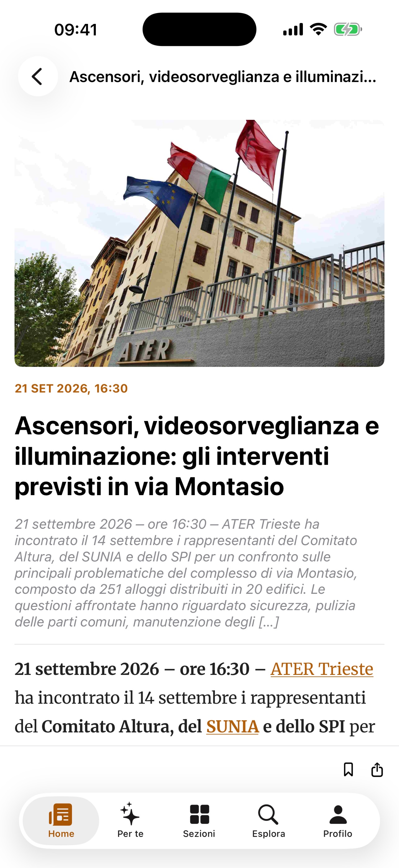 Screenshot 2 of TriesteNews