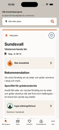 Screenshot von Brandrisk Ute auf dem iPhone 1