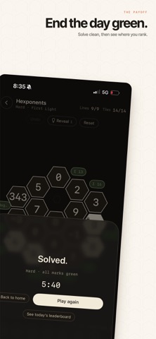 Hexponents: Daily Math Puzzle Screenshot 4 of 9