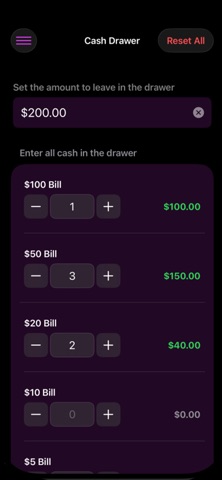 Cash Drawer Cool Counting App screenshot