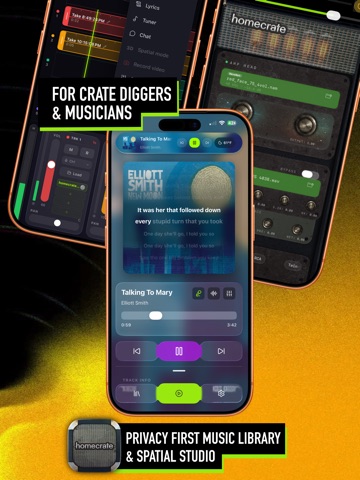homecrate - Player & Studio iPad screenshot