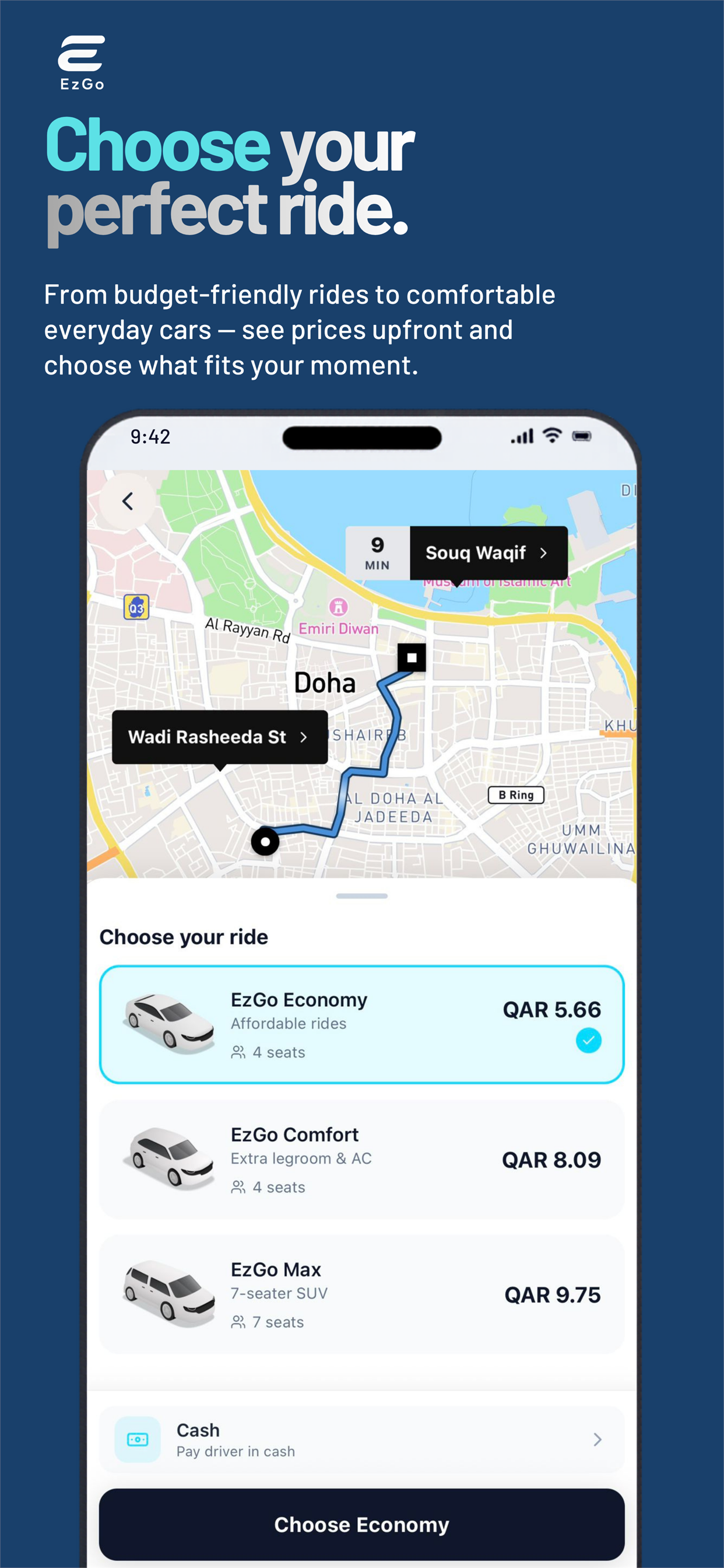 EzGo – Ride Hailing App screenshot 3