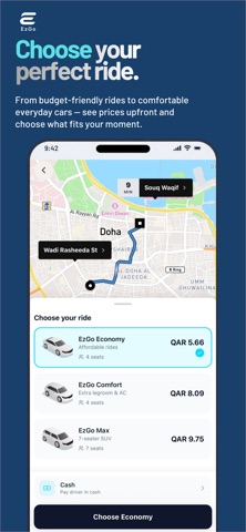 EzGo – Ride Hailing App screenshot