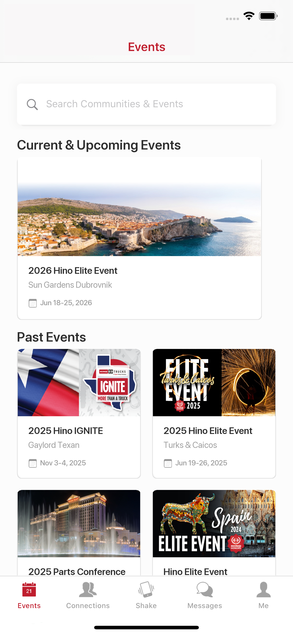 Hino Events screenshot 2