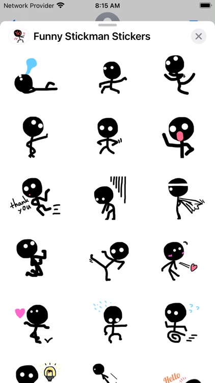 Funny Stickman Stickers screenshot-4