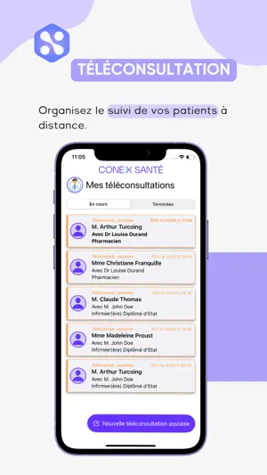 Conex Santé TCA screenshot 2