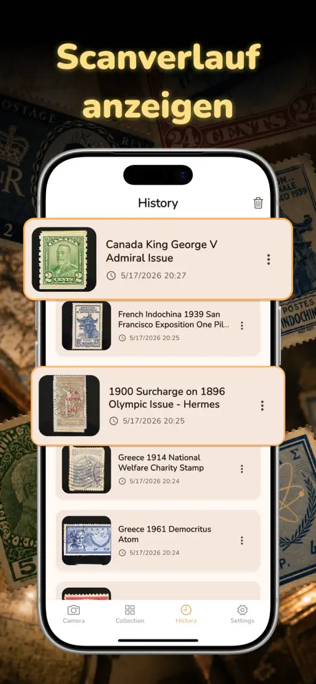 Briefmarken-ID Sammlung‑App screenshot 5