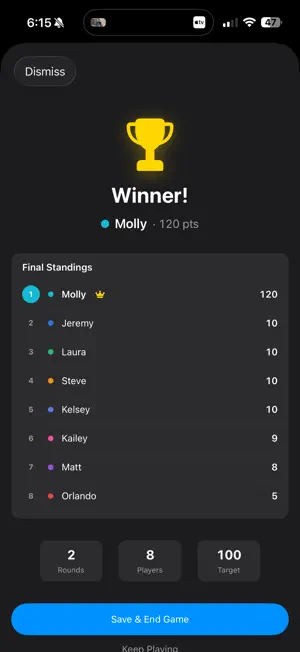 Board Game Score Keeper screenshot 2