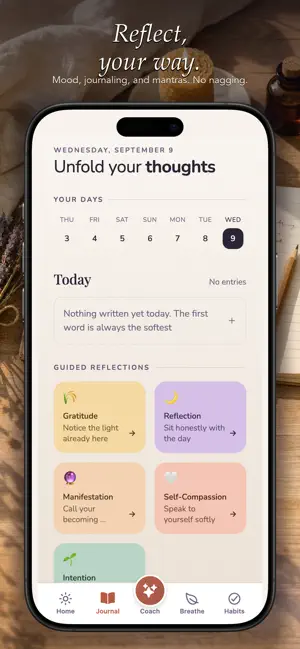 Wellevate: Calm & Journal screenshot 2