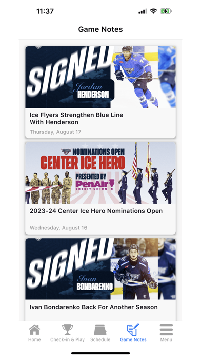 Pensacola Ice Flyers Screenshot