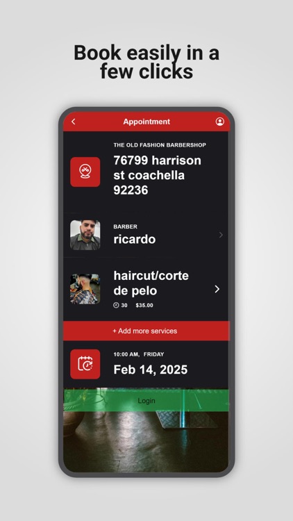 The old fashion barber shop