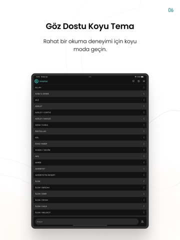 Istılahlar iPad screenshot