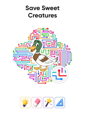 Maze Arrow Puzzle: Save Animal iPad screenshot