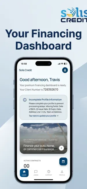 Solis Credit screenshot 1