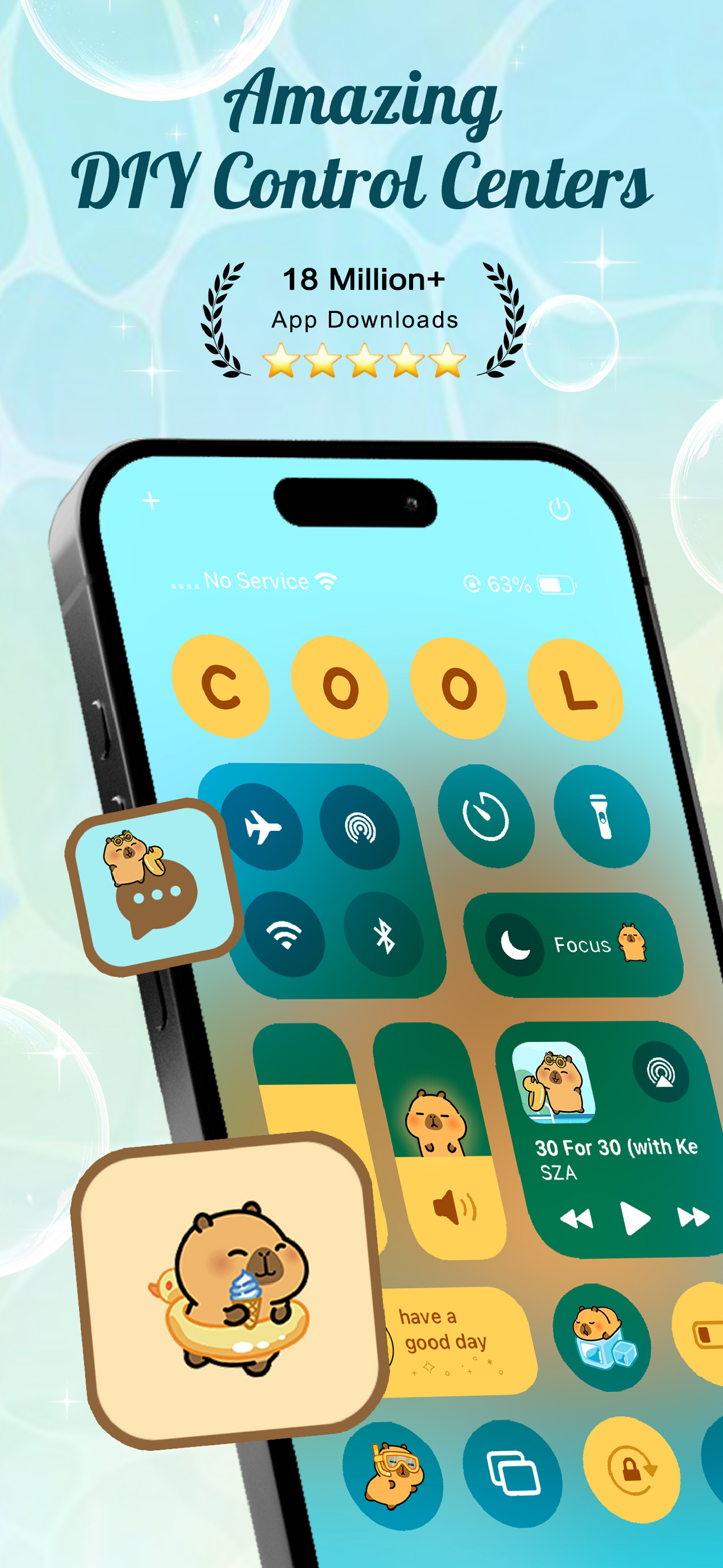 Cool Themes & Fonts: Cute Text
