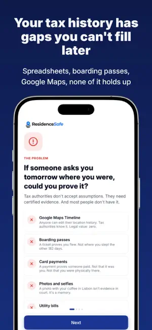 ResidenceSafe: Prove 183 Days screenshot 2