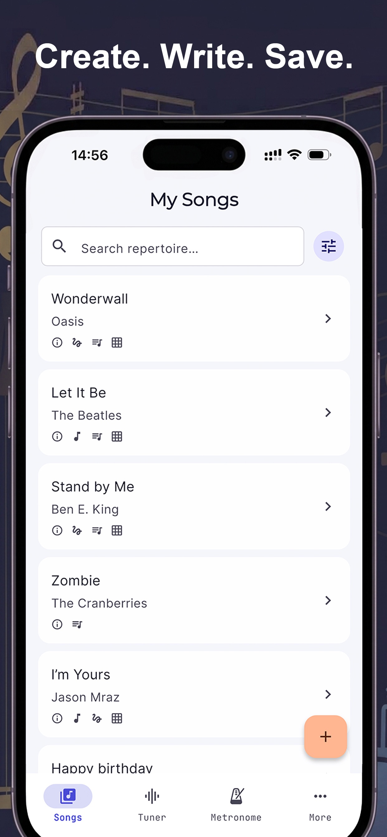 Screenshot 1 of Music Notebook: Songbook