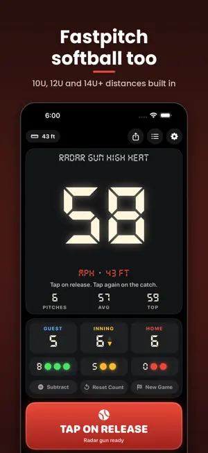 Baseball Radar Gun High Heat screenshot 4