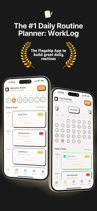 Daily Routine Planner: WorkLog Screenshot 1 of 9