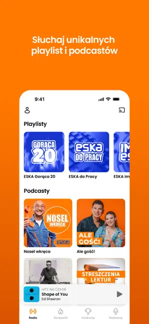 Radio ESKA – słuchaj online iPhone screenshot 2