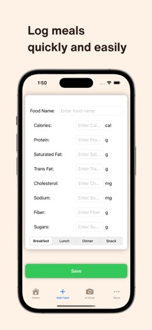 Calorie Counter・ iPhone screenshot