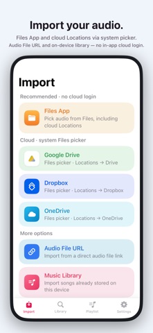 Importone Offline Music Import — скриншот 3
