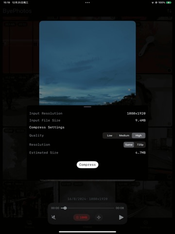 ByePhotos - Free Up Storage iPad screenshot
