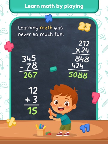 Maths game: add & subtract iPad screenshot