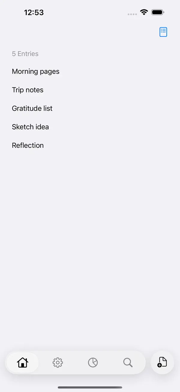 Screenshot #1 pour Jonal: Private Journal & Diary