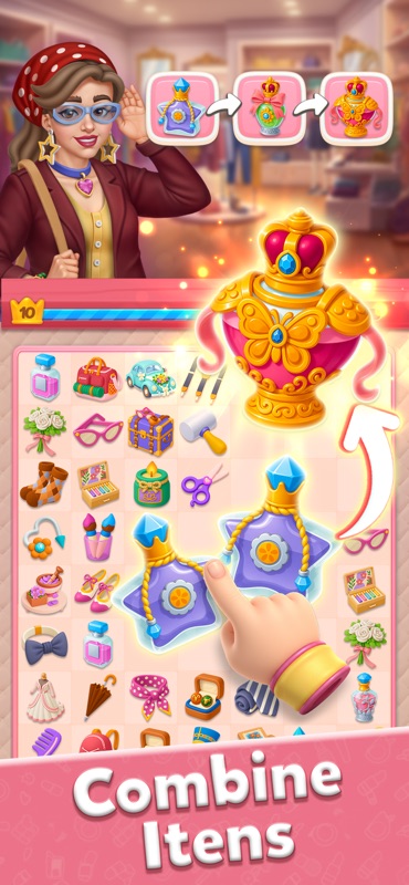 Glow Tales: Merge & Makeover screenshot 5