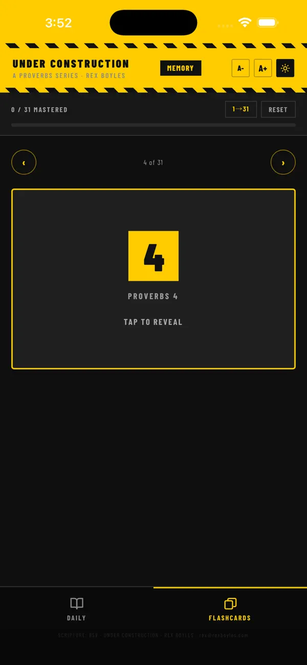 #3. Proverbs - Under Construction (iOS) Által: Straight Truth Press