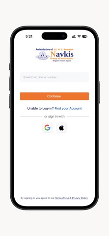 NAVKIS Enterprise Platform iPhone screenshot
