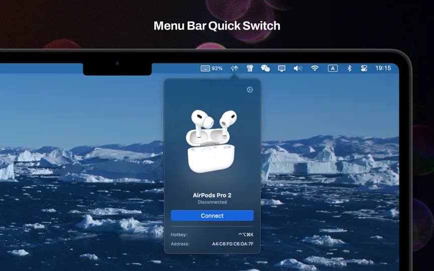 Captura de pantalla de Sharptooth: Bluetooth en iPhone 2