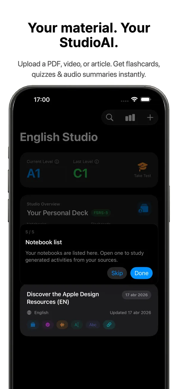#1. StudioAI: Language Learning (iOS) بواسطة: Francisco Bertero