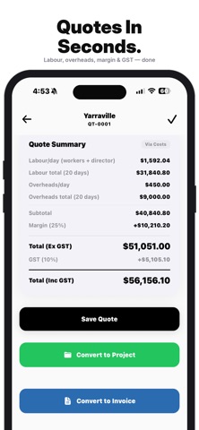 OZMAN: Tradie Cost Tracking Screenshot 4 of 9