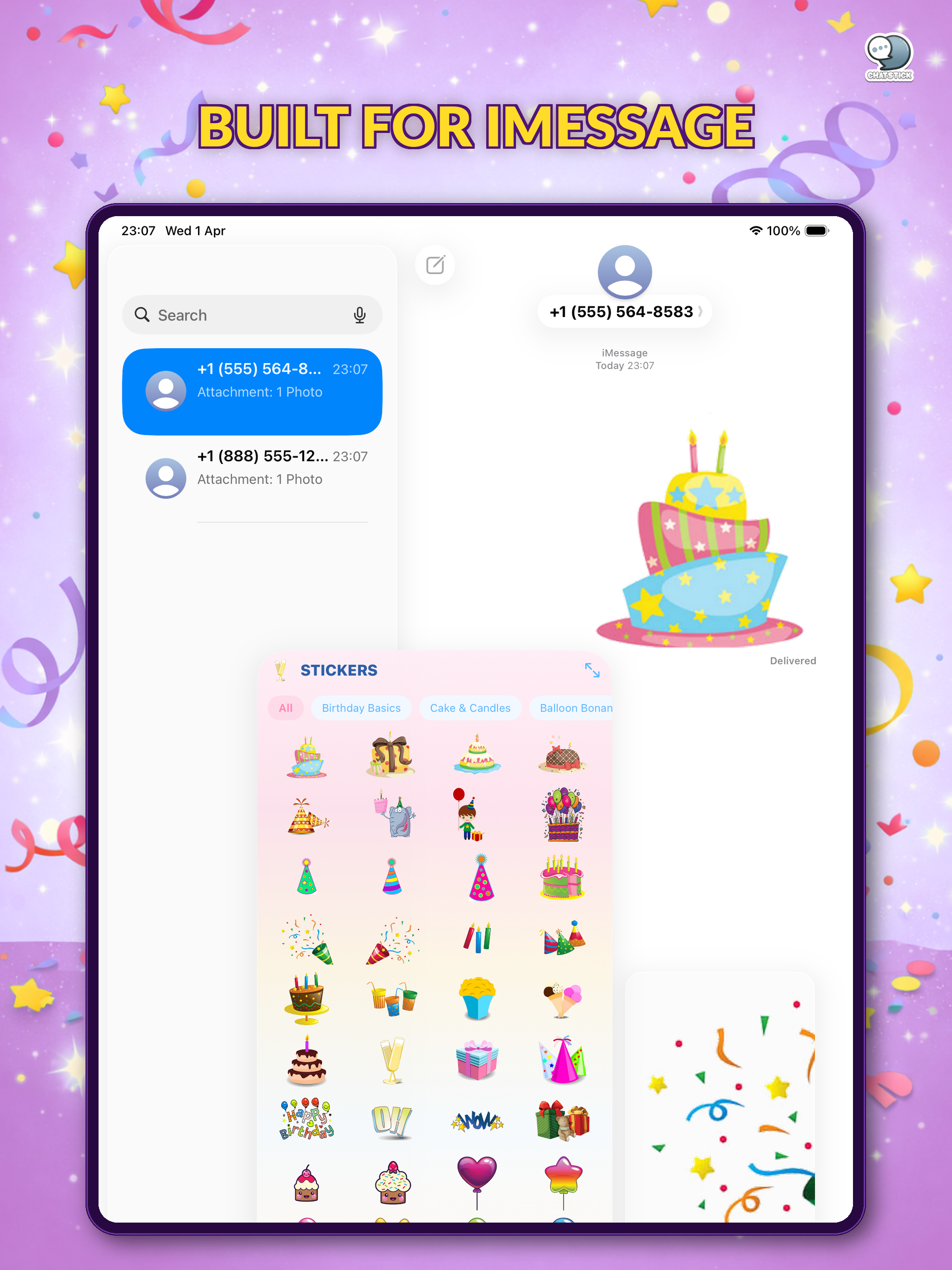Happy Birthday Stickers by CS screenshot 17