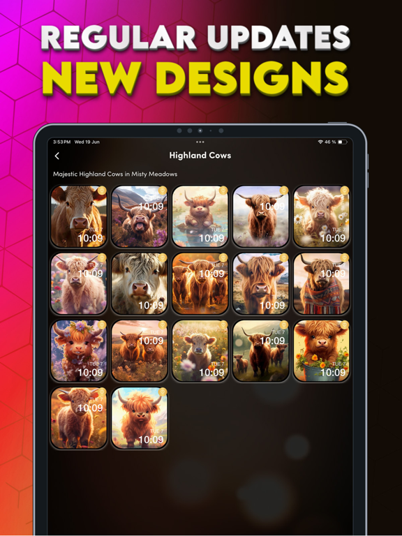 Watch Faces Gallery + Widgets iPad screenshot 6 - Lifestyle app