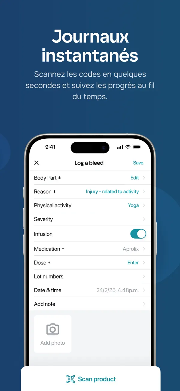 Screenshot #3 pour Microhealth Bleeding Disorders