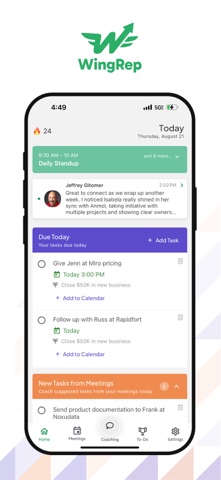 WingRep Screenshot 1 of 4