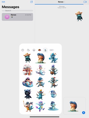 Roaring River Stickers iPad screenshot