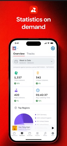 Radio.co Studio screenshot